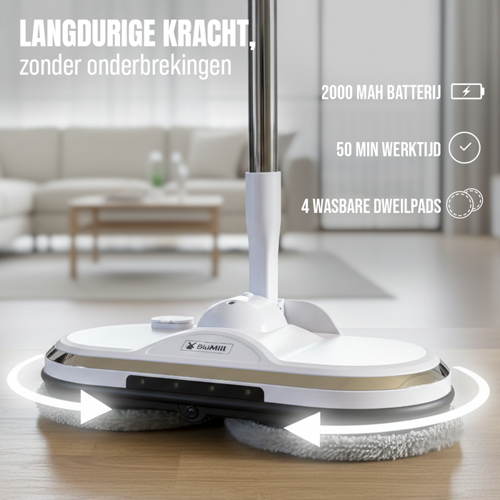 BluMill PowerMop™ – Snoerloze Spray Dweil