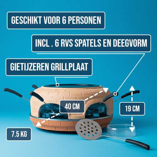 BluMill Mini Pizza Oven met Gourmetstel BluMill Shop BluMill