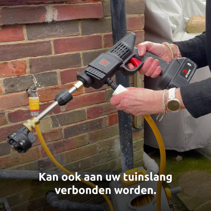 BluMill Jet Hawk werkt ook op tuinslang