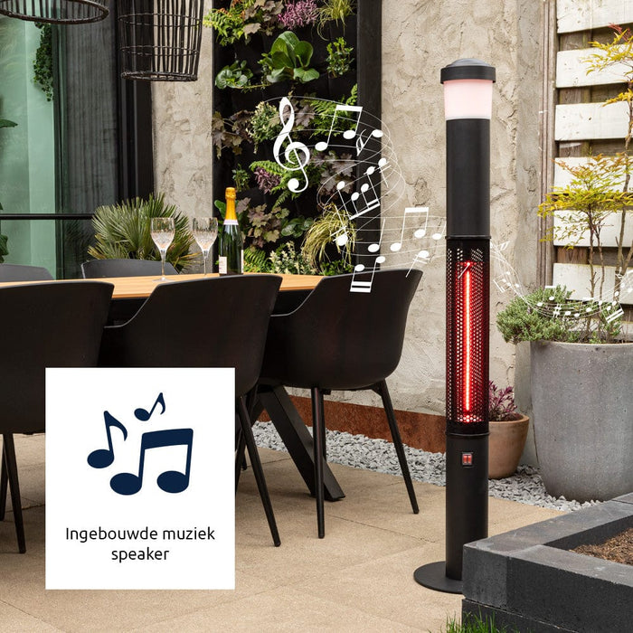 BluMill 3-in-1 Terrasverwarmer met ingebouwde speaker